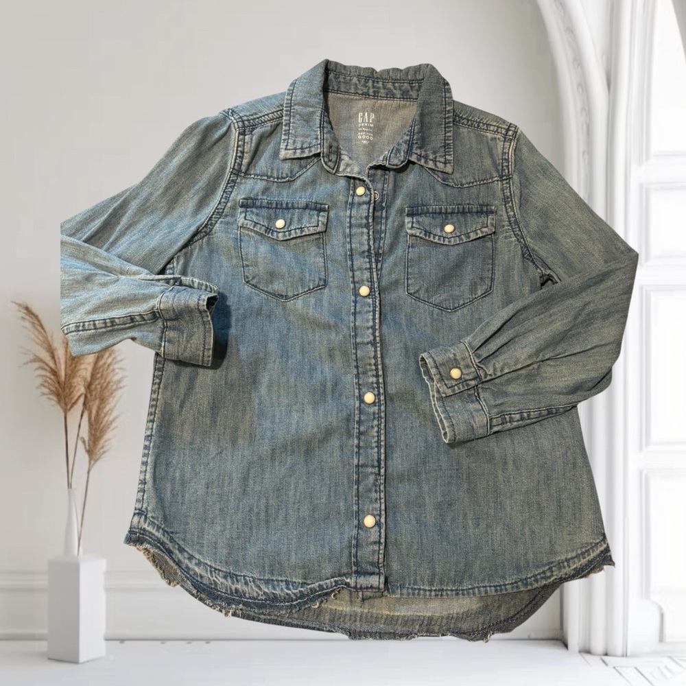 GAP Kids Blue Button Down Shirt